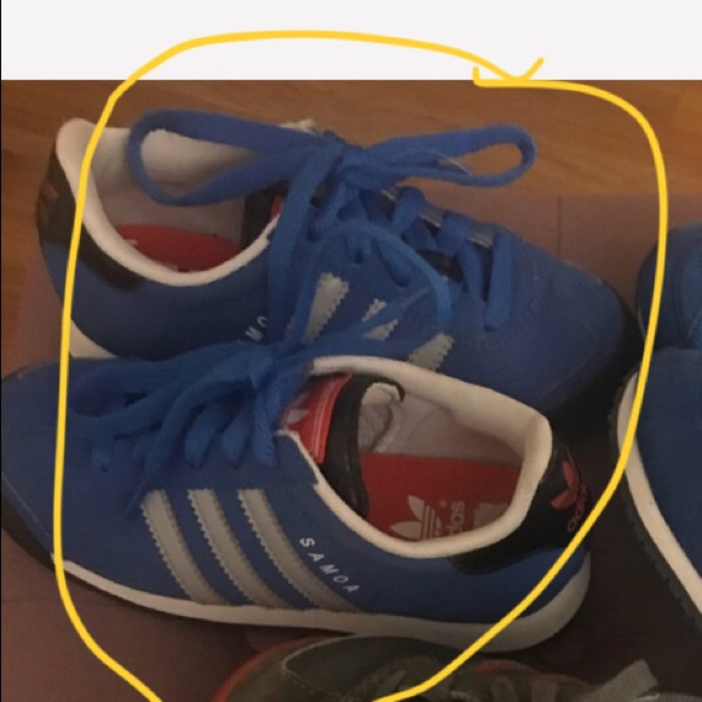Little Boys Blue Adidas Sneakers Size 12y